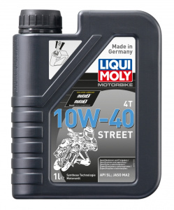 Масло моторное LiquiMoly 4T 10W-40 1л Street полусинтетическое